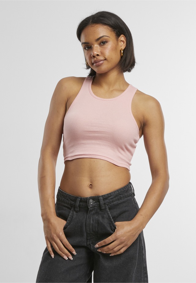 URBAN CLASSICS Tanktop »Urban Classics Damen Ladies Cropped Rib Top« 1 Stk.
