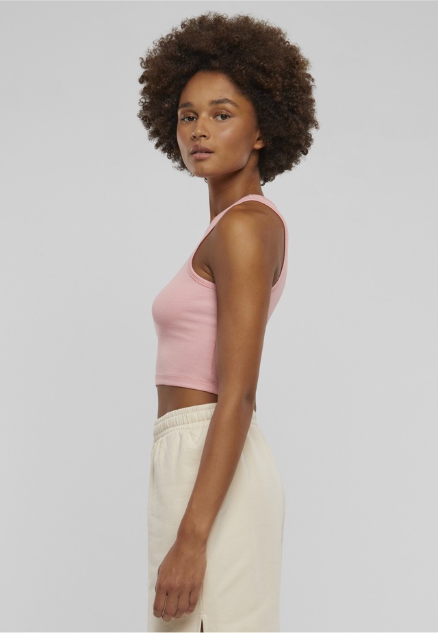 URBAN CLASSICS Tanktop »Urban Classics Damen Ladies Cropped Rib Top« 1 Stk.