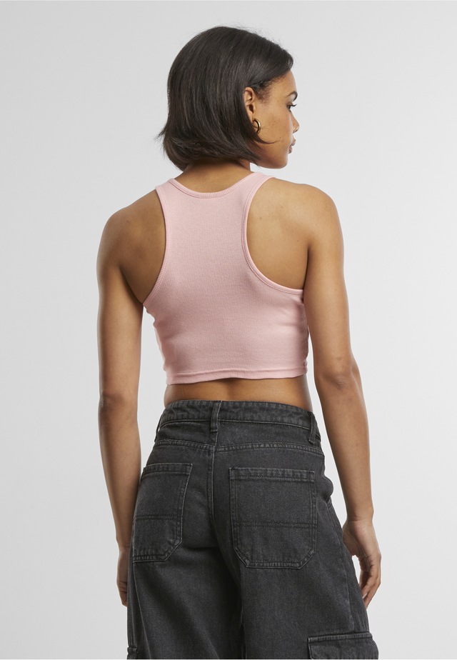 URBAN CLASSICS Tanktop »Urban Classics Damen Ladies Cropped Rib Top« 1 Stk.
