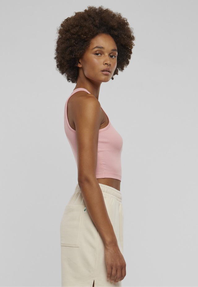 URBAN CLASSICS Tanktop »Urban Classics Damen Ladies Cropped Rib Top« 1 Stk.