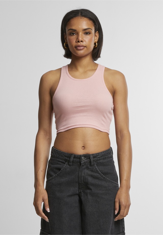 URBAN CLASSICS Tanktop »Urban Classics Damen Ladies Cropped Rib Top« 1 Stk.