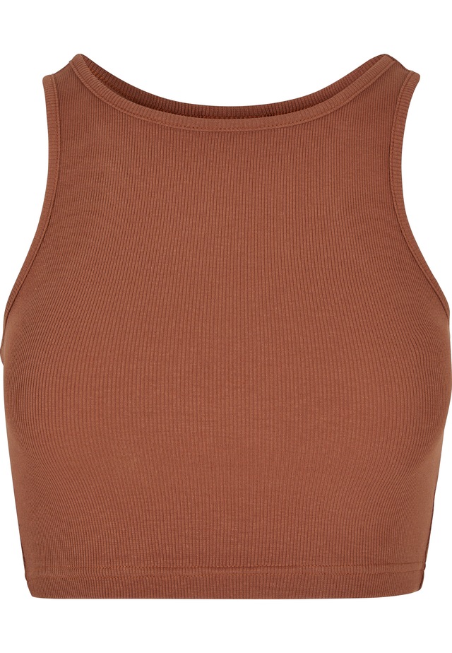 URBAN CLASSICS Tanktop »Urban Classics Damen Ladies Cropped Rib Top« 1 Stk.