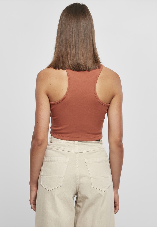 URBAN CLASSICS Tanktop »Urban Classics Damen Ladies Cropped Rib Top« 1 Stk.