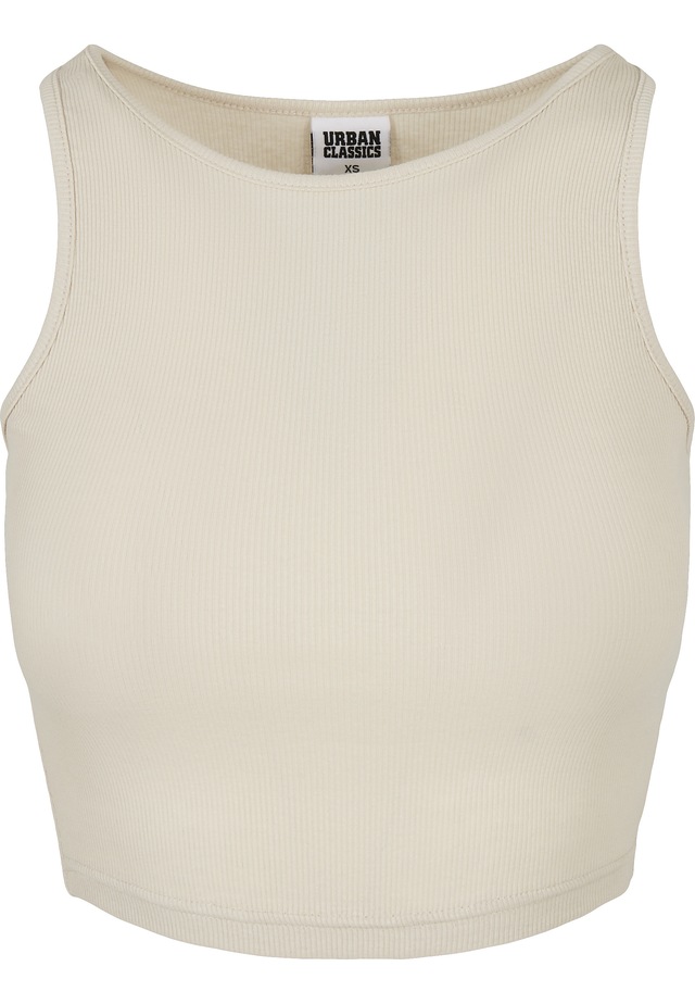 URBAN CLASSICS Tanktop »Urban Classics Damen Ladies Cropped Rib Top« 1 Stk.
