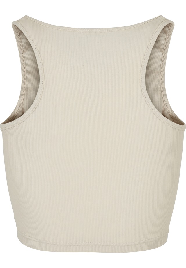 URBAN CLASSICS Tanktop »Urban Classics Damen Ladies Cropped Rib Top« 1 Stk.