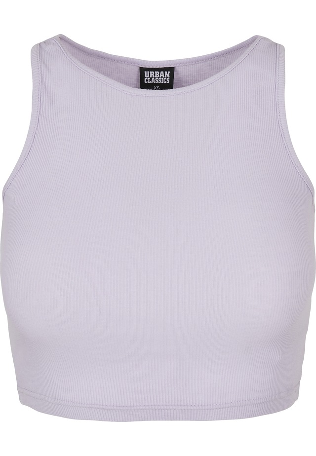 URBAN CLASSICS Tanktop »Urban Classics Damen Ladies Cropped Rib Top« 1 Stk.