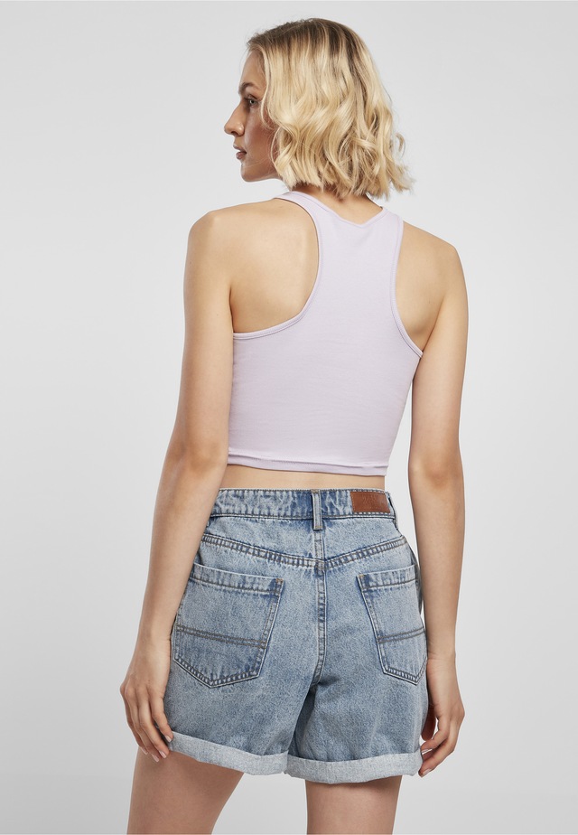 URBAN CLASSICS Tanktop »Urban Classics Damen Ladies Cropped Rib Top« 1 Stk.