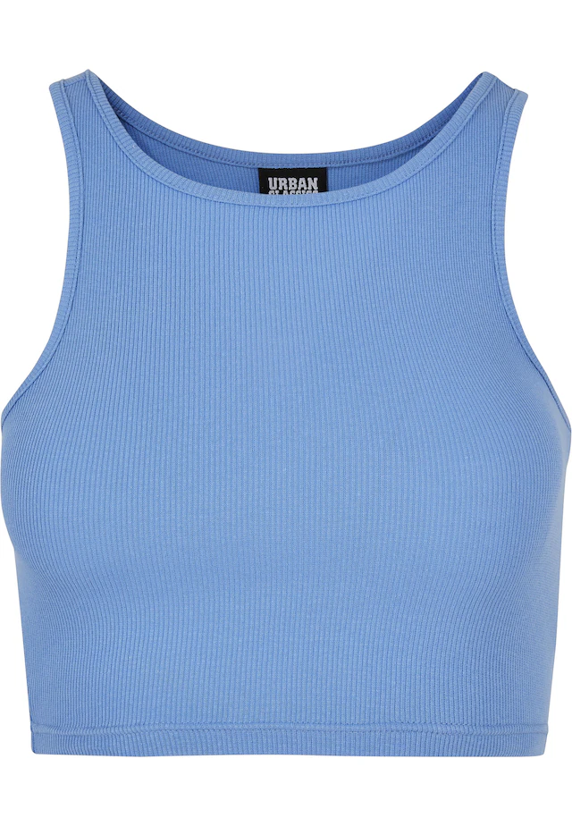 URBAN CLASSICS Tanktop »Urban Classics Damen Ladies Cropped Rib Top« 1 Stk.