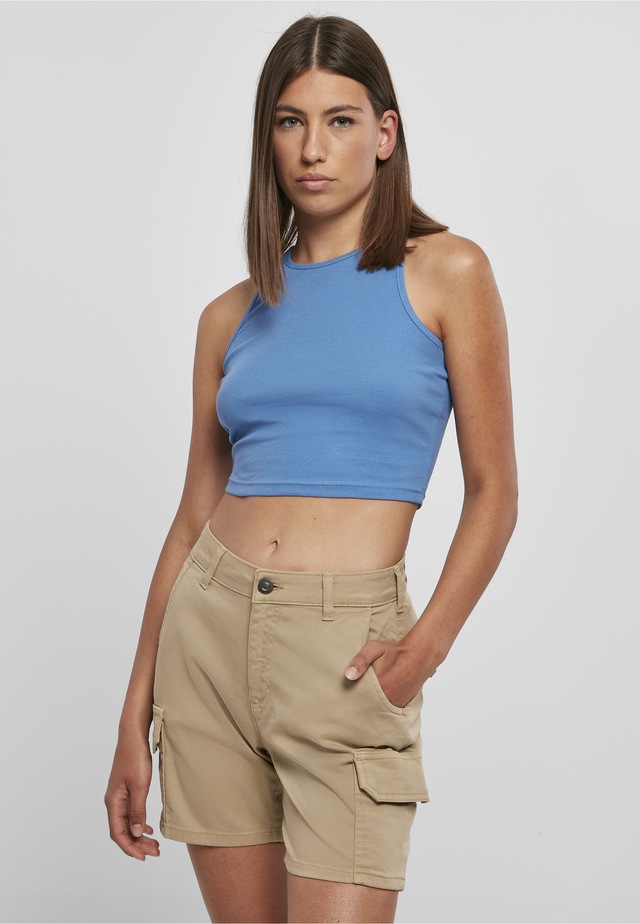 URBAN CLASSICS Tanktop »Urban Classics Damen Ladies Cropped Rib Top« 1 Stk.