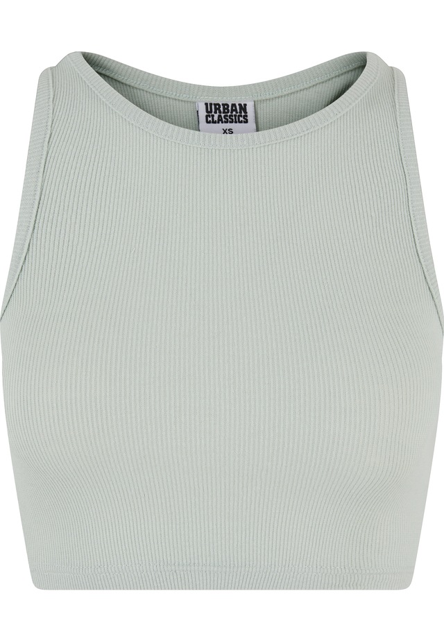 URBAN CLASSICS Tanktop »Urban Classics Damen Ladies Cropped Rib Top« 1 Stk.