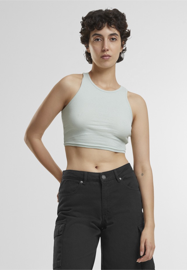URBAN CLASSICS Tanktop »Urban Classics Damen Ladies Cropped Rib Top« 1 Stk.