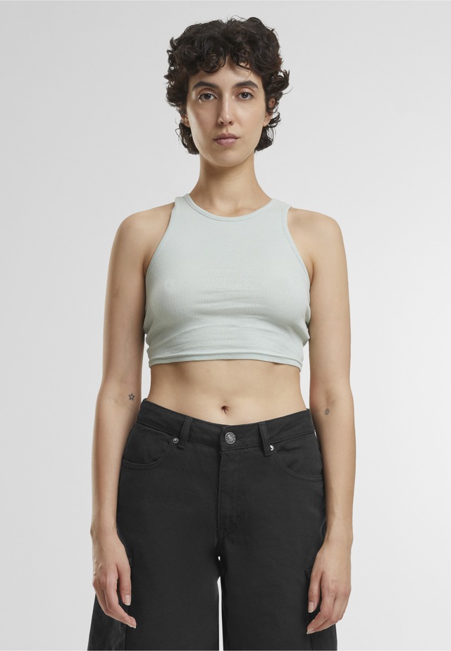 URBAN CLASSICS Tanktop »Urban Classics Damen Ladies Cropped Rib Top« 1 Stk.