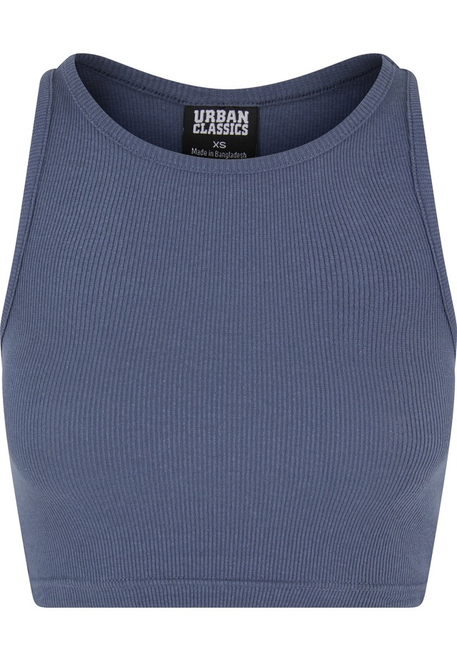 URBAN CLASSICS Tanktop »Urban Classics Damen Ladies Cropped Rib Top« 1 Stk.