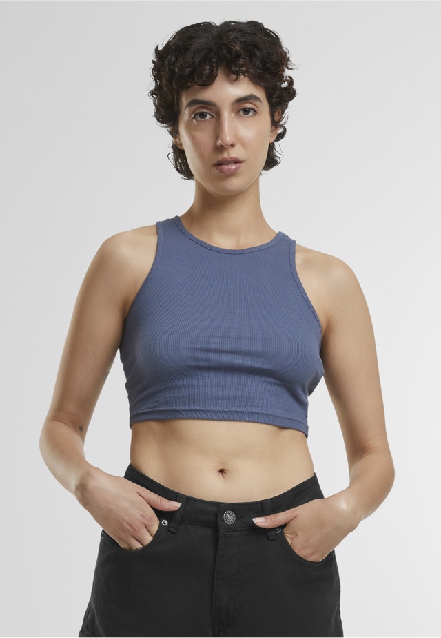 URBAN CLASSICS Tanktop »Urban Classics Damen Ladies Cropped Rib Top« 1 Stk.