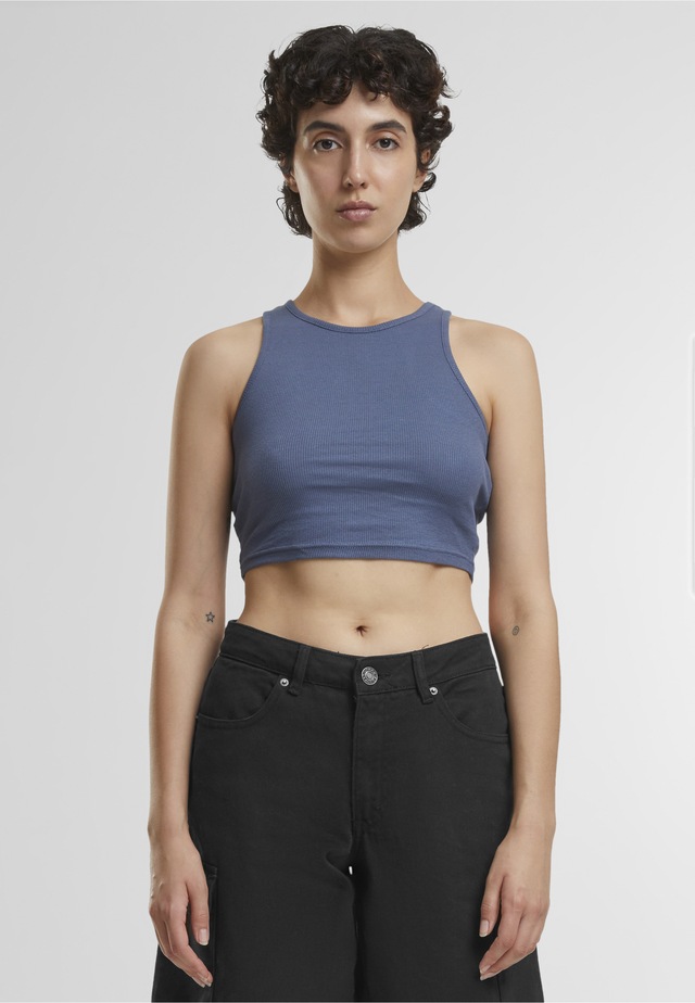 URBAN CLASSICS Tanktop »Urban Classics Damen Ladies Cropped Rib Top« 1 Stk.