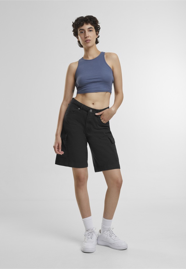 URBAN CLASSICS Tanktop »Urban Classics Damen Ladies Cropped Rib Top« 1 Stk.