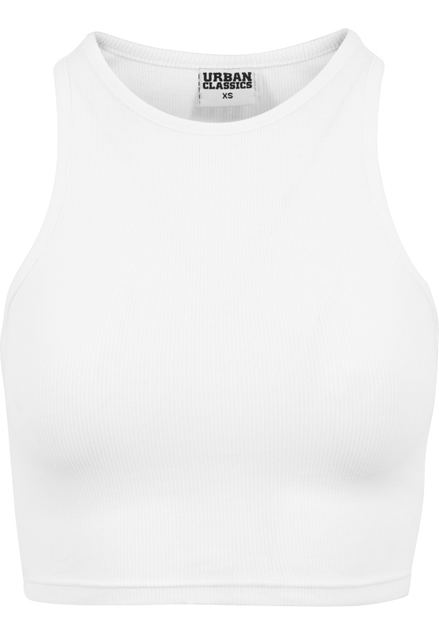 URBAN CLASSICS Tanktop »Urban Classics Damen Ladies Cropped Rib Top« 1 Stk.