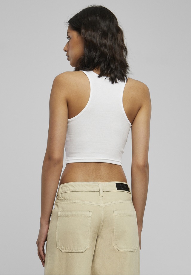 URBAN CLASSICS Tanktop »Urban Classics Damen Ladies Cropped Rib Top« 1 Stk.