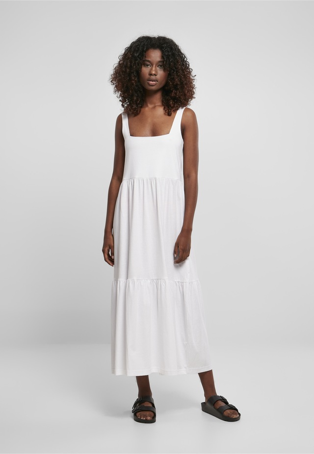 URBAN CLASSICS Shirtkleid »Urban Classics Damen Ladies 7/8 Length Valance Summer Dress« 1 Stk. tlg.