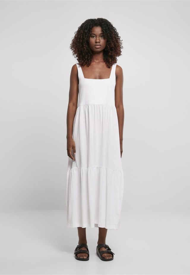 URBAN CLASSICS Shirtkleid »Urban Classics Damen Ladies 7/8 Length Valance Summer Dress« 1 Stk. tlg.