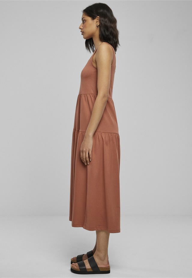 URBAN CLASSICS Shirtkleid »Urban Classics Damen Ladies 7/8 Length Valance Summer Dress« 1 Stk. tlg.