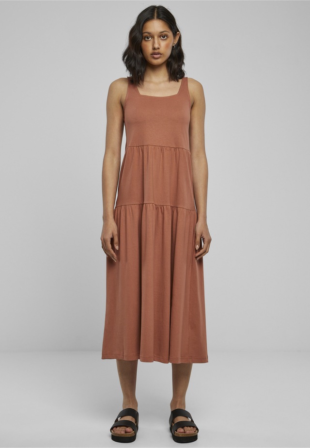 URBAN CLASSICS Shirtkleid »Urban Classics Damen Ladies 7/8 Length Valance Summer Dress« 1 Stk. tlg.