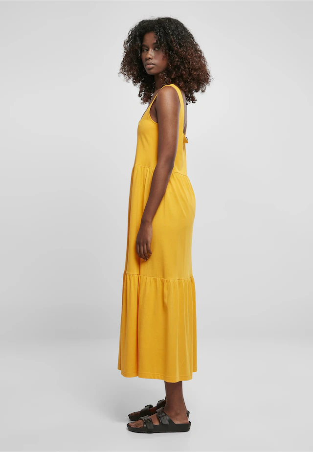 URBAN CLASSICS Shirtkleid »Urban Classics Damen Ladies 7/8 Length Valance Summer Dress« 1 Stk. tlg.