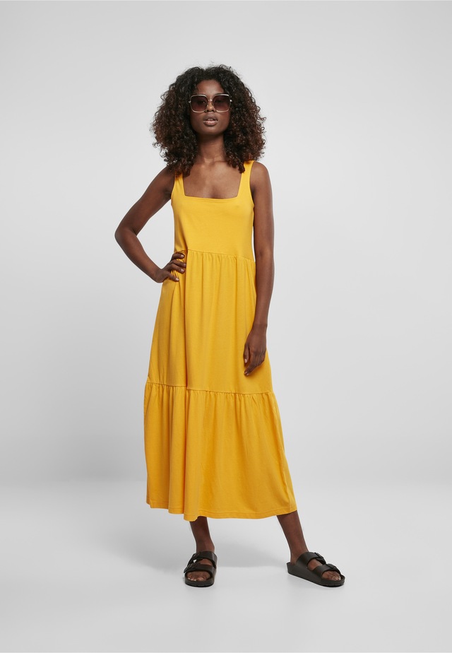 URBAN CLASSICS Shirtkleid »Urban Classics Damen Ladies 7/8 Length Valance Summer Dress« 1 Stk. tlg.