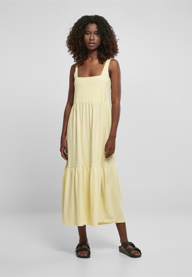 URBAN CLASSICS Shirtkleid »Urban Classics Damen Ladies 7/8 Length Valance Summer Dress« 1 Stk. tlg.