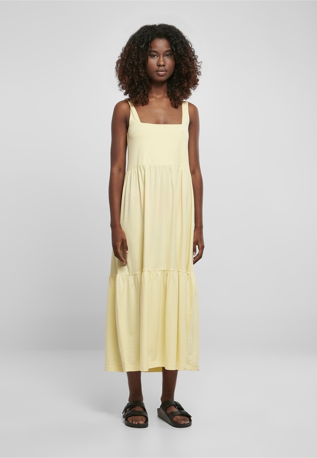URBAN CLASSICS Shirtkleid »Urban Classics Damen Ladies 7/8 Length Valance Summer Dress« 1 Stk. tlg.