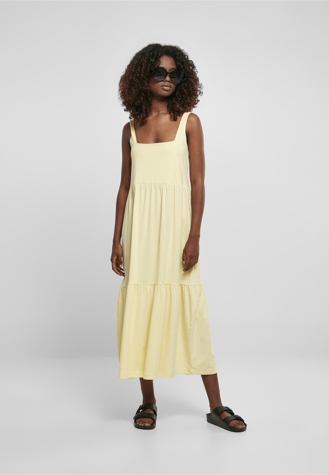 URBAN CLASSICS Shirtkleid »Urban Classics Damen Ladies 7/8 Length Valance Summer Dress« 1 Stk. tlg.