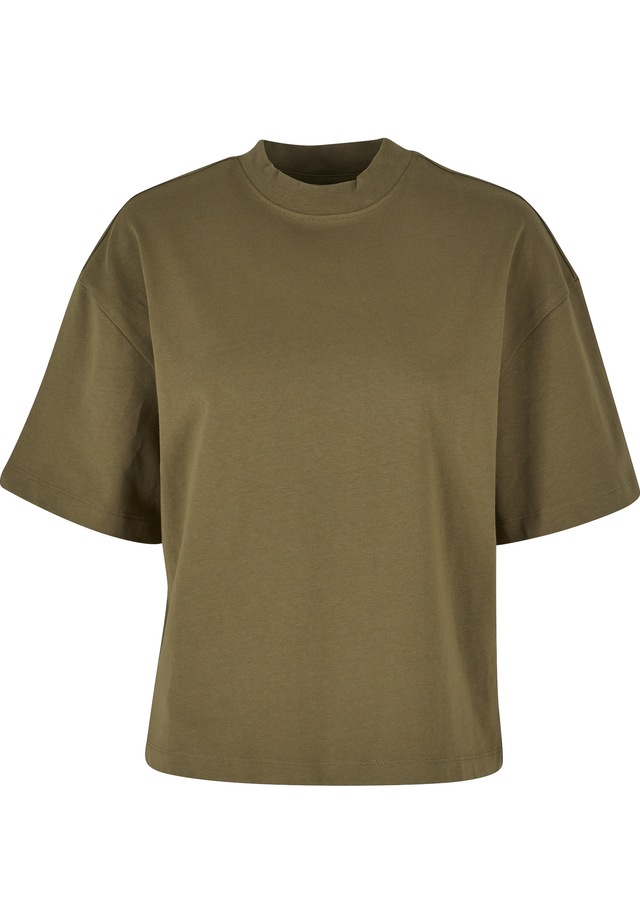 URBAN CLASSICS Kurzarmshirt »Urban Classics Damen Ladies Organic Heavy Slit Tee« 1 Stk.