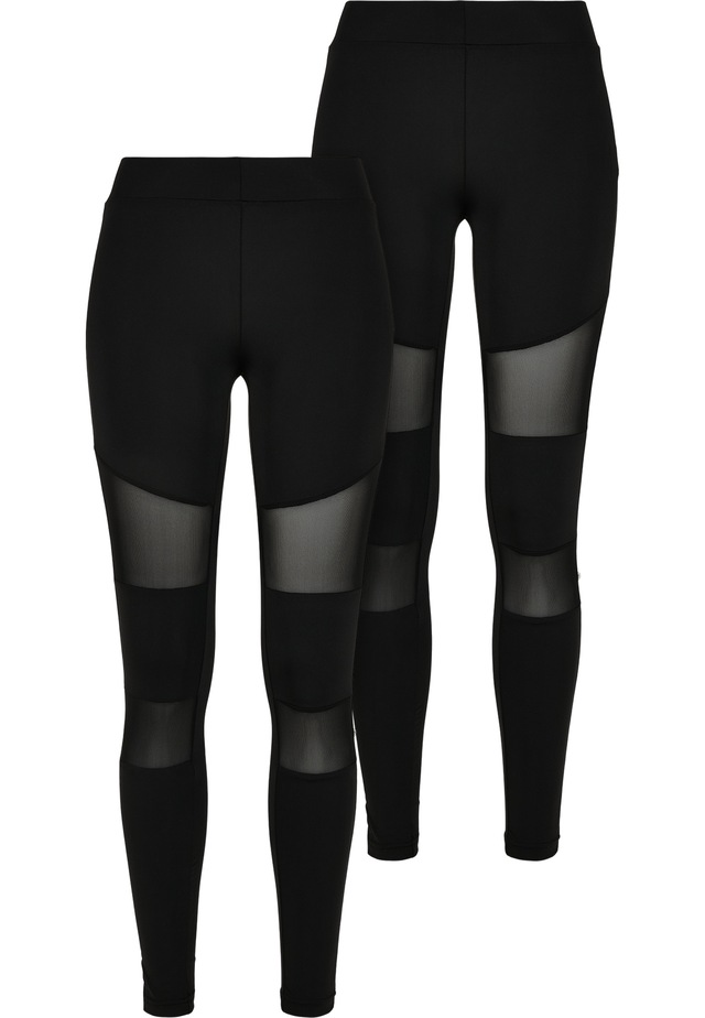 URBAN CLASSICS Leggings »Urban Classics Damen Ladies Tech Mesh Leggings 2-Pack«