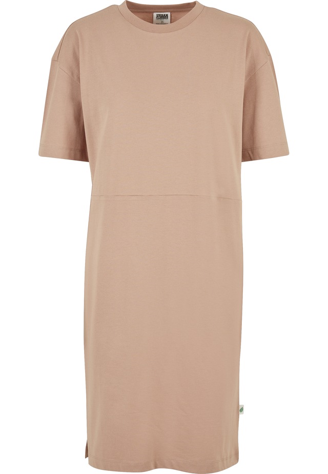 URBAN CLASSICS A-Linien-Kleid »Urban Classics Damen Ladies Organic Oversized Slit Tee Dress« 1 Stk. tlg.