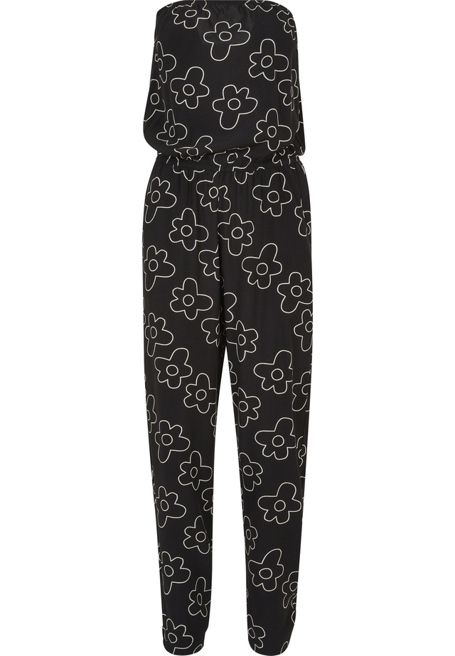 URBAN CLASSICS Jumpsuit »Urban Classics Damen Ladies Viscose Bandeau Jumpsuit« 1 Stk.