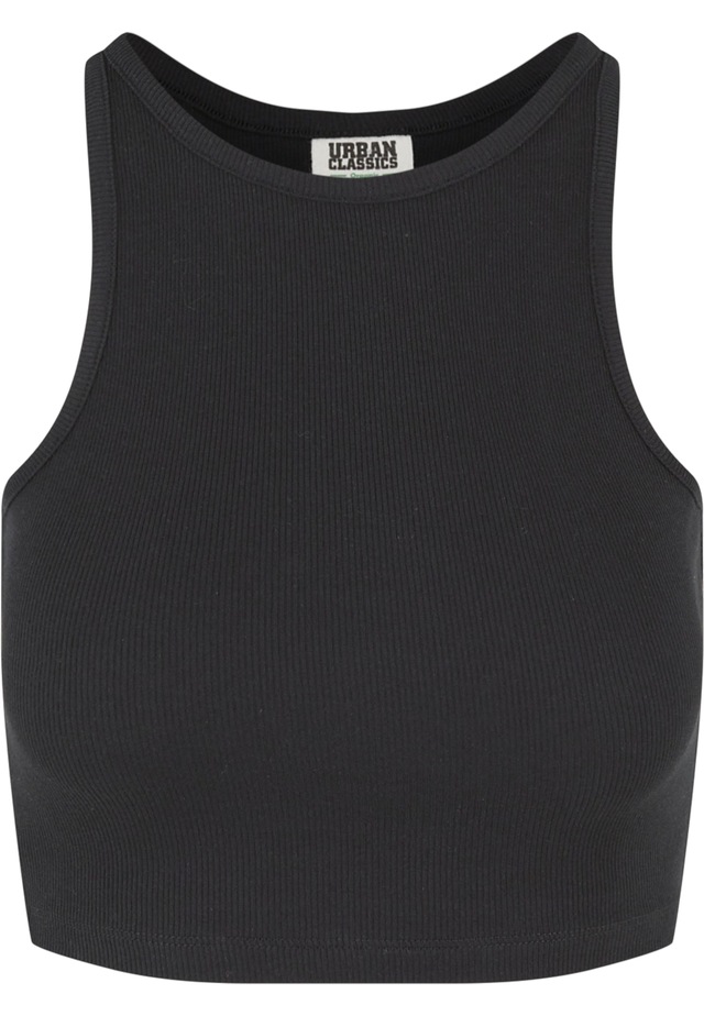 URBAN CLASSICS Tanktop »Urban Classics Damen Ladies Organic Cropped Rib Top«