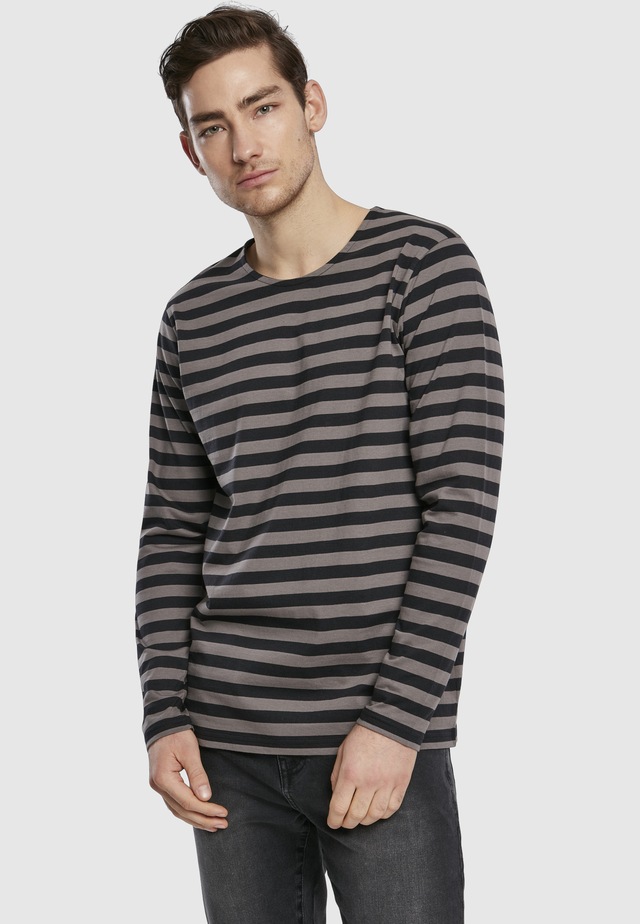 URBAN CLASSICS Langarmshirt »Urban Classics Herren Regular Stripe LS« 1 Stk.