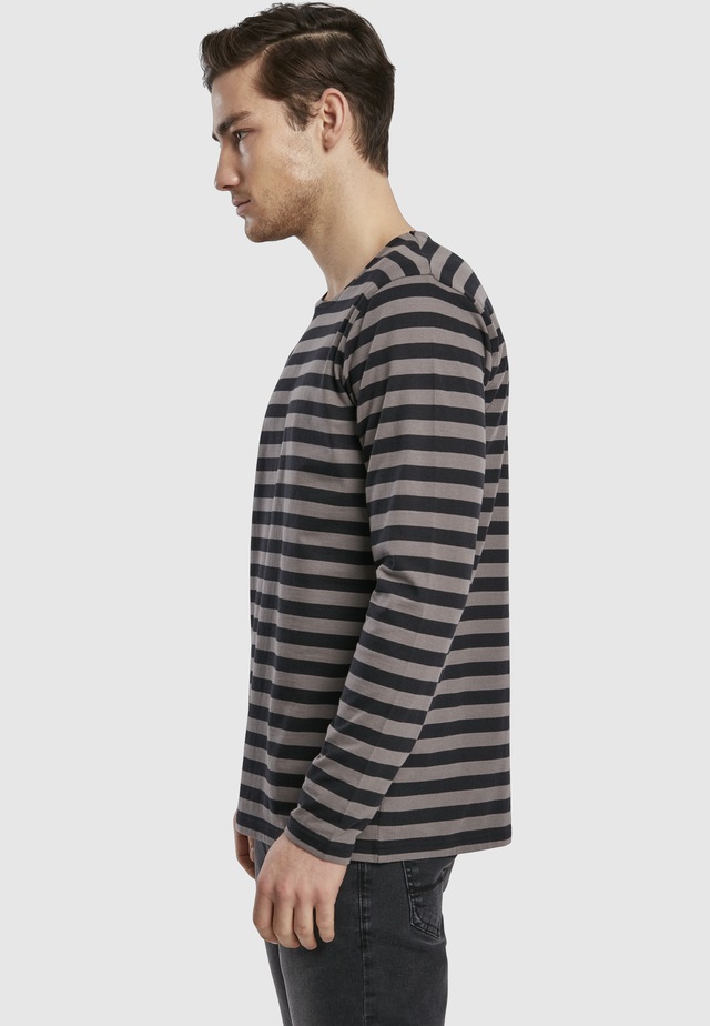 URBAN CLASSICS Langarmshirt »Urban Classics Herren Regular Stripe LS« 1 Stk.
