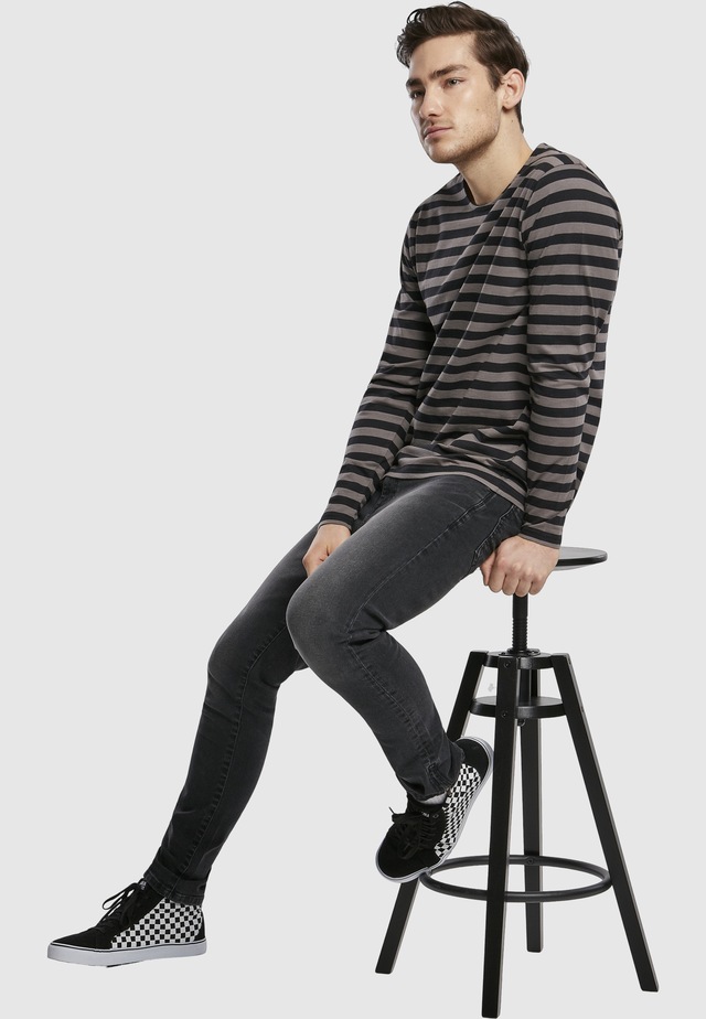 URBAN CLASSICS Langarmshirt »Urban Classics Herren Regular Stripe LS« 1 Stk.