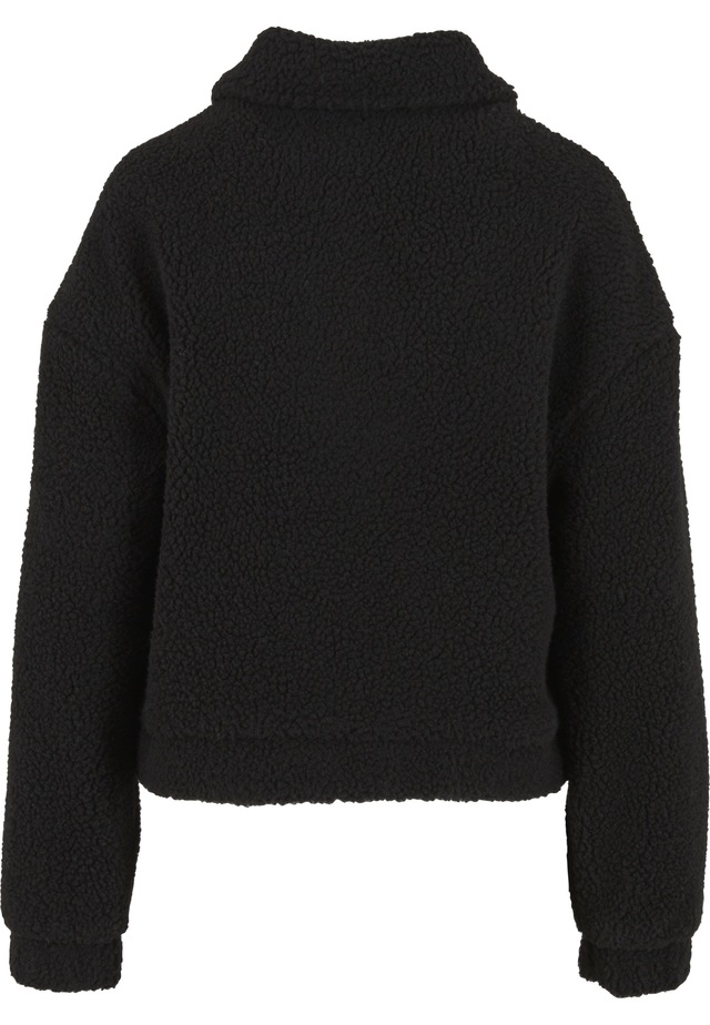 URBAN CLASSICS Allwetterjacke »Urban Classics Ladies Short Sherpa Button Jacket« 1 Stk. tlg. ohne Kapuze