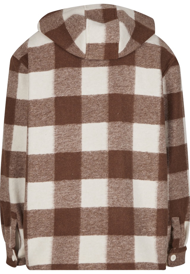 URBAN CLASSICS Langmantel »Urban Classics Big Check Jacket With Hood«