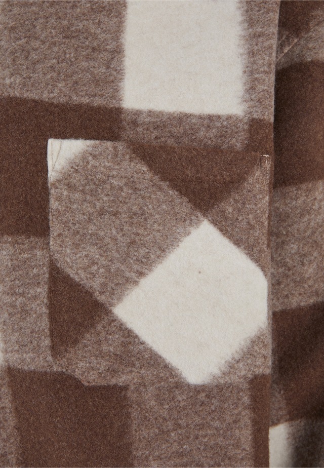 URBAN CLASSICS Langmantel »Urban Classics Big Check Jacket With Hood«