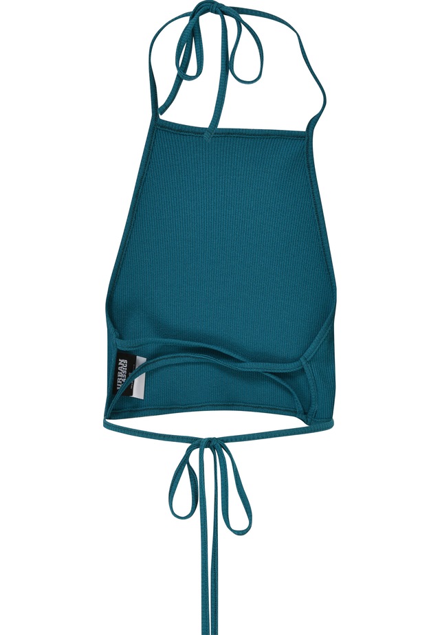 URBAN CLASSICS Tanktop »Urban Classics Damen Ladies Rib Trapeze Cropped Top« 1