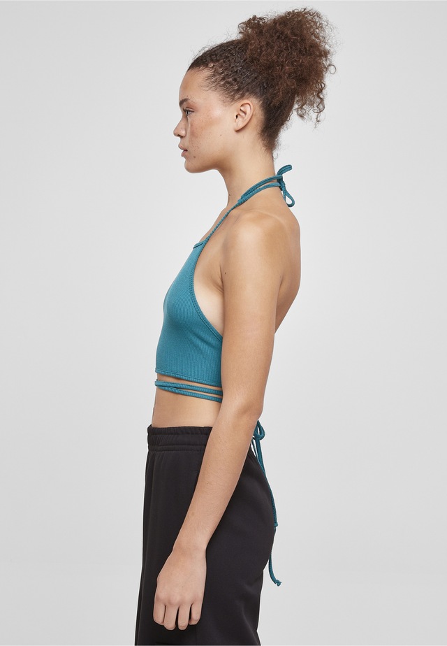 URBAN CLASSICS Tanktop »Urban Classics Damen Ladies Rib Trapeze Cropped Top« 1