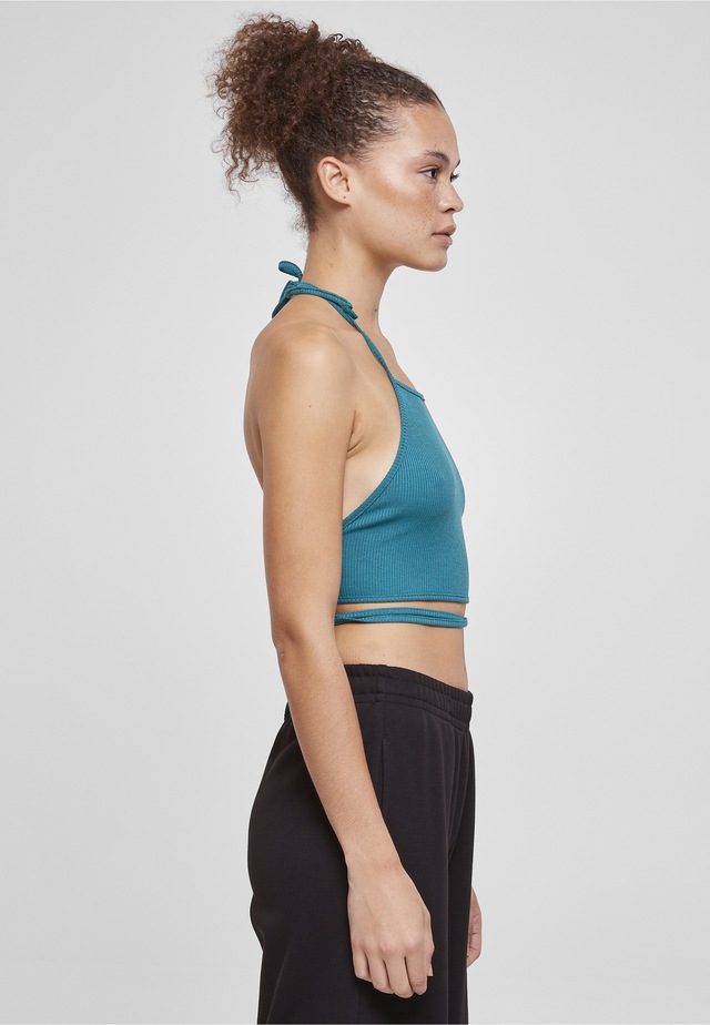 URBAN CLASSICS Tanktop »Urban Classics Damen Ladies Rib Trapeze Cropped Top« 1