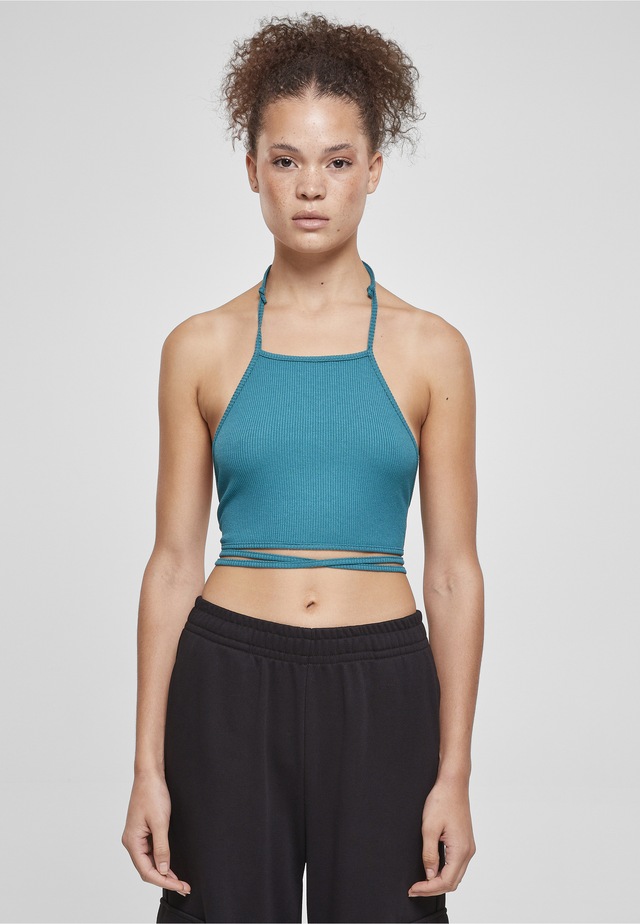 URBAN CLASSICS Tanktop »Urban Classics Damen Ladies Rib Trapeze Cropped Top« 1