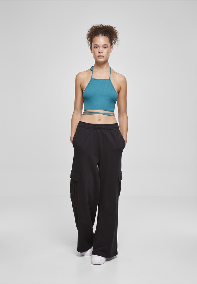 URBAN CLASSICS Tanktop »Urban Classics Damen Ladies Rib Trapeze Cropped Top« 1