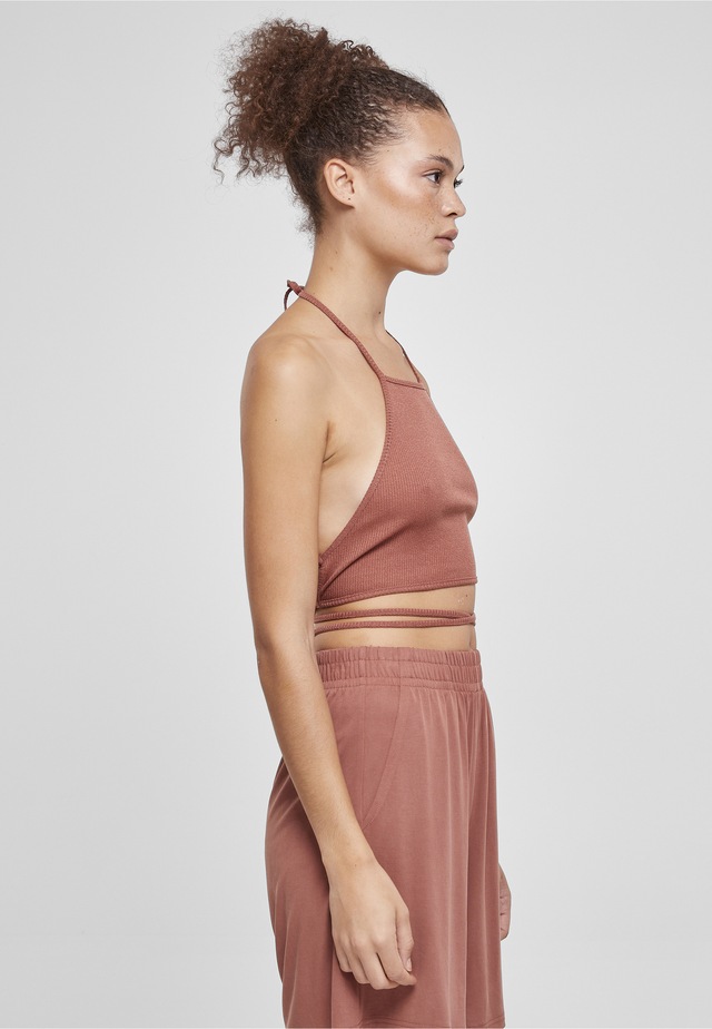 URBAN CLASSICS Tanktop »Urban Classics Damen Ladies Rib Trapeze Cropped Top« 1