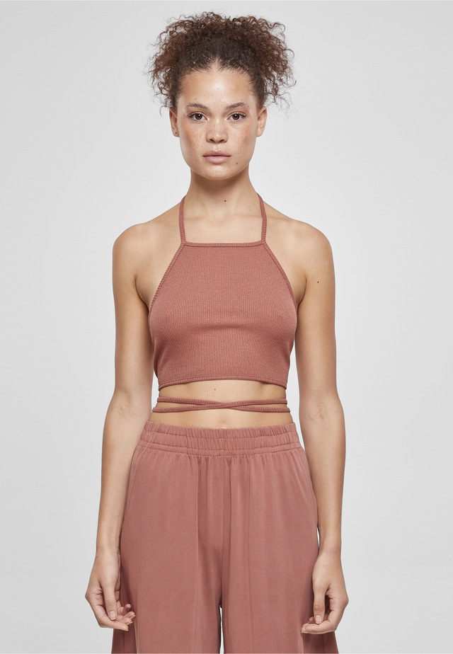 URBAN CLASSICS Tanktop »Urban Classics Damen Ladies Rib Trapeze Cropped Top« 1