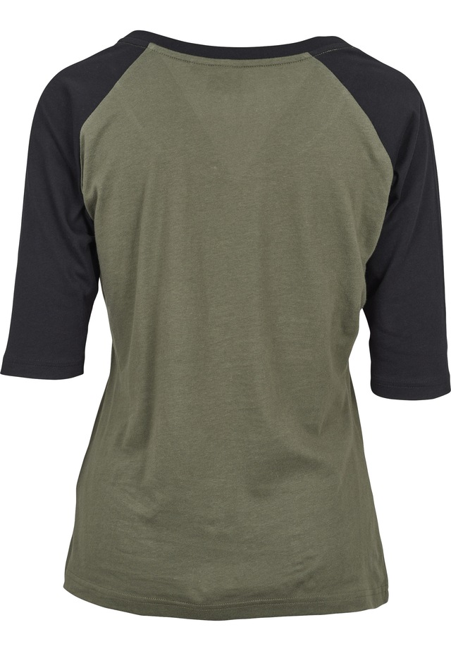 URBAN CLASSICS Kurzarmshirt »Urban Classics Damen Ladies 3/4 Contrast Raglan Tee« 1 Stk.